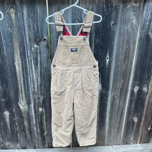 OshKosh B’gosh - Tan corduroy overalls - 5T